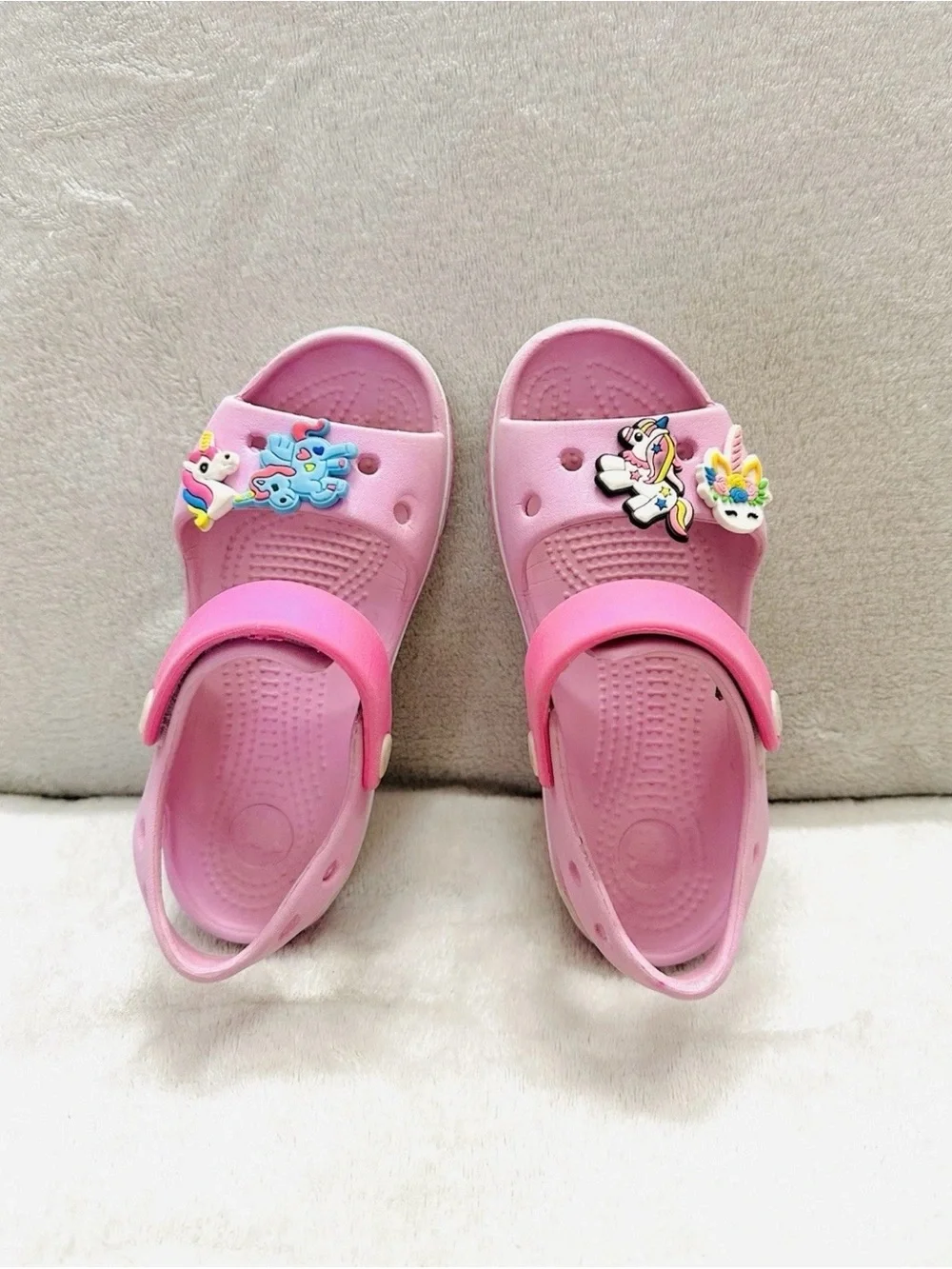 Big lot Girls Shoes,Sandals Size US 11/12 CROCS,Pixie Bloom Excellent Condition
